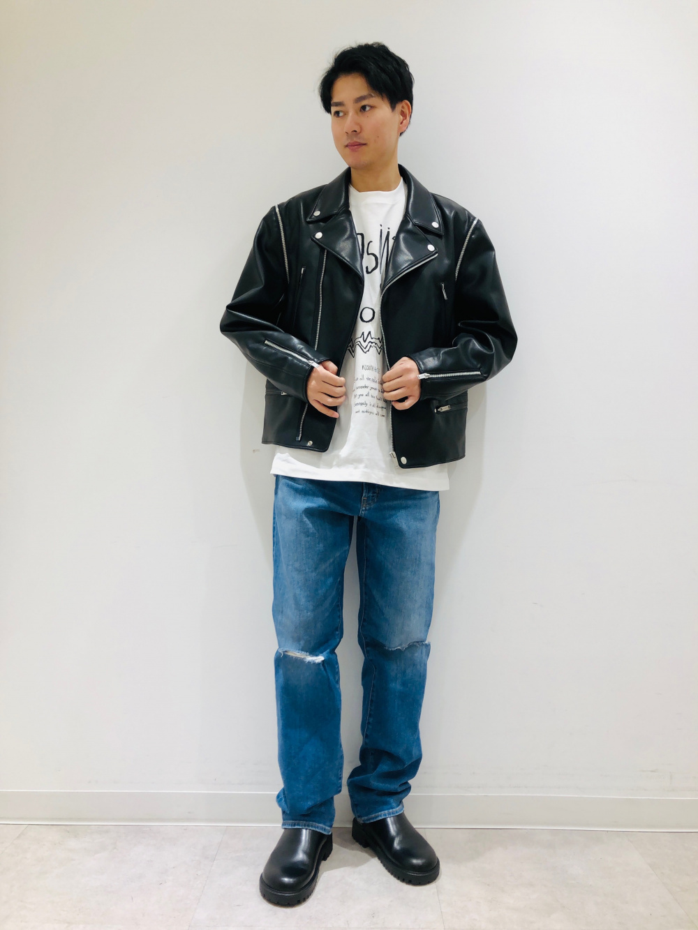 2WAYライダースジャケット UNDERCOVER、グラフィックT(5分袖