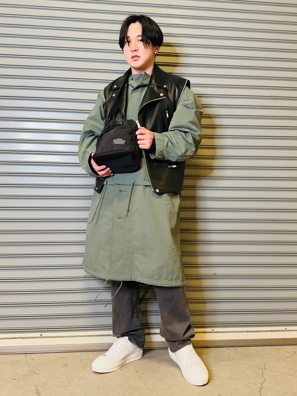 GU × UNDERCOVER みじかい 2WAY オーバーサイズ モッズコート L