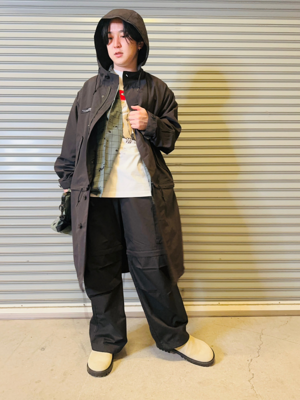 2WAYオーバーサイズモッズコート UNDERCOVER（メンズ）の着用
