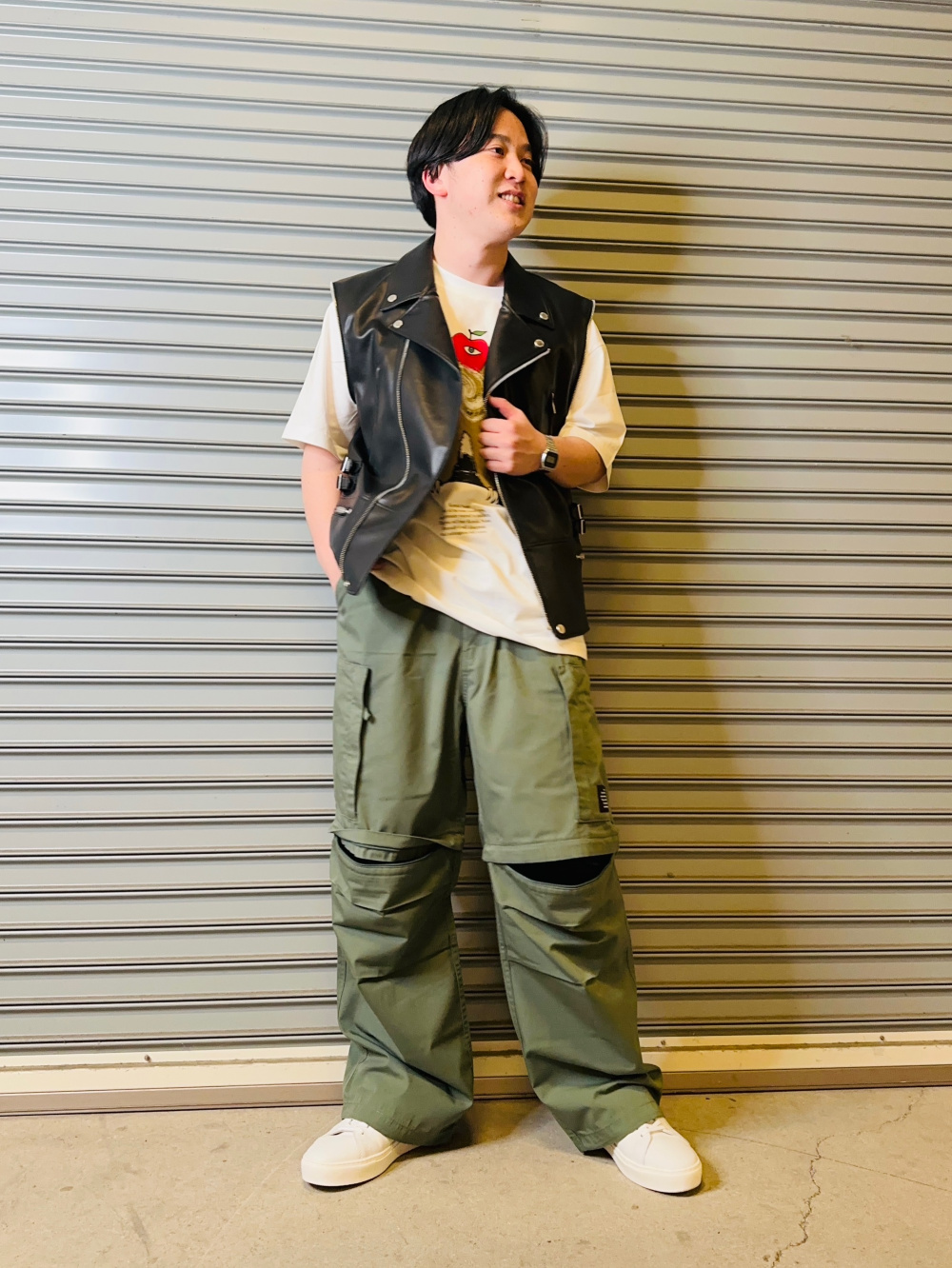 2WAYライダースジャケット UNDERCOVER、グラフィックT(5分袖 GU×UNDERCOVER 2WAYライダースジャケット