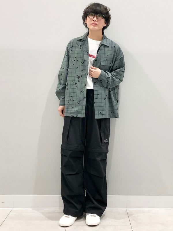 グラフィックT(5分袖) UNDERCOVER 3、シアーオーバーサイズシャツ(長袖