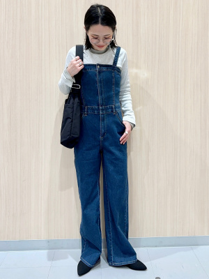 GU公式 | ベアトップサロペットパンツ
