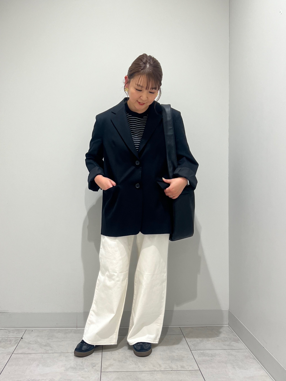 オーバーサイズVネックセーター(長袖)+E(セットアップ可能)、ウルトラ