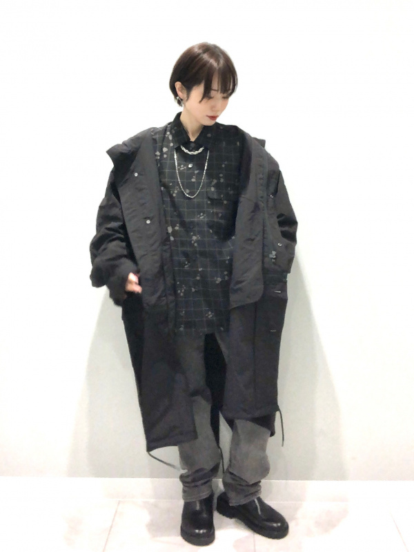 2WAYオーバーサイズモッズコート UNDERCOVER（メンズ）の着用