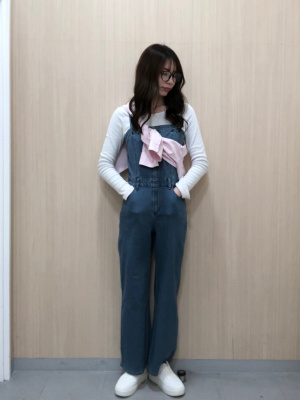GU公式 | ベアトップサロペットパンツ