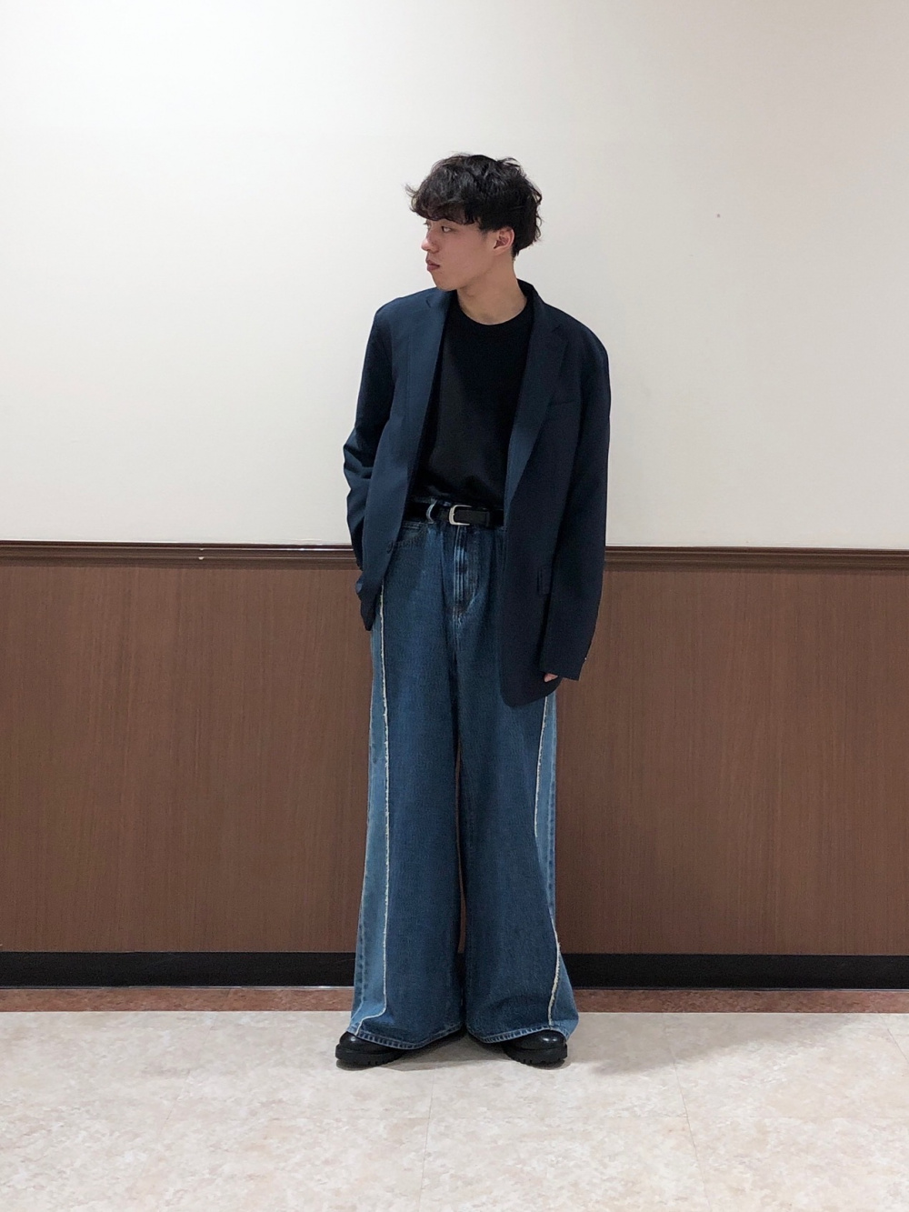 GU ウォッシャブルテーラードジャケットSW セットアップXXL