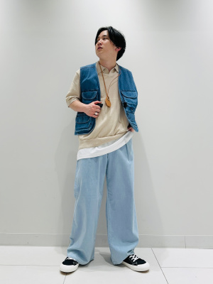 23SS ACT N˚1  マルチポケット ユーティリティ デニム ベスト 23SS ACT N˚1 マルチポケット ユーティリティ デニム ベスト