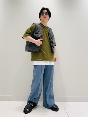 GU公式 | デニム3DポケットユーティリティベストNT+E