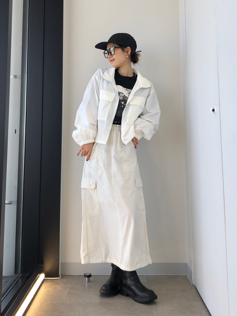 2WAYオーバーサイズモッズコート UNDERCOVER、グラフィックT(5分袖