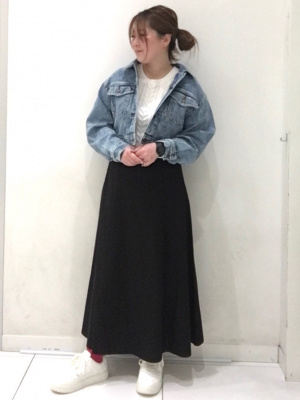 GU公式 | ケーブルクルーネックセーター(半袖)