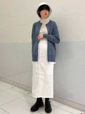 ミュージック Cocoa GU公式 | オーバーサイズクルーネックカーディガン(長袖)Z