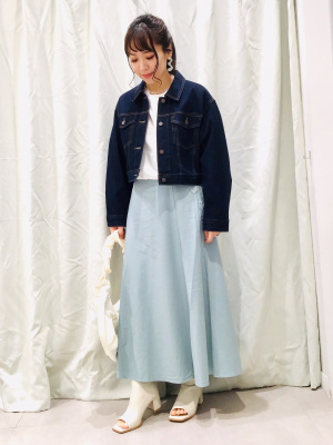   Andy Warhol クロップドデニムジャケット ZW COLLECTION クロップド丈デニムジャケット - ウォッシュ
