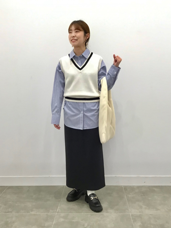 GU公式 | ストライプオーバーサイズシャツ(長袖)