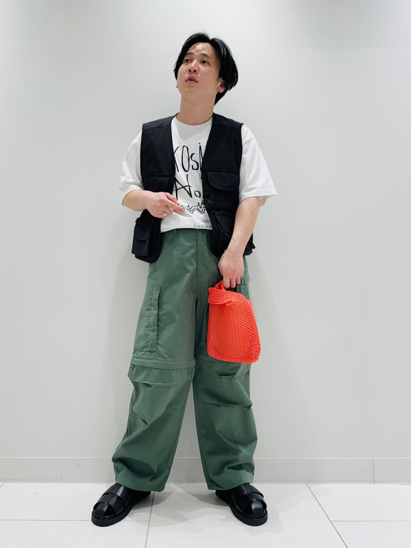 2WAYオーバーサイズモッズコート UNDERCOVER、グラフィックT(5分袖