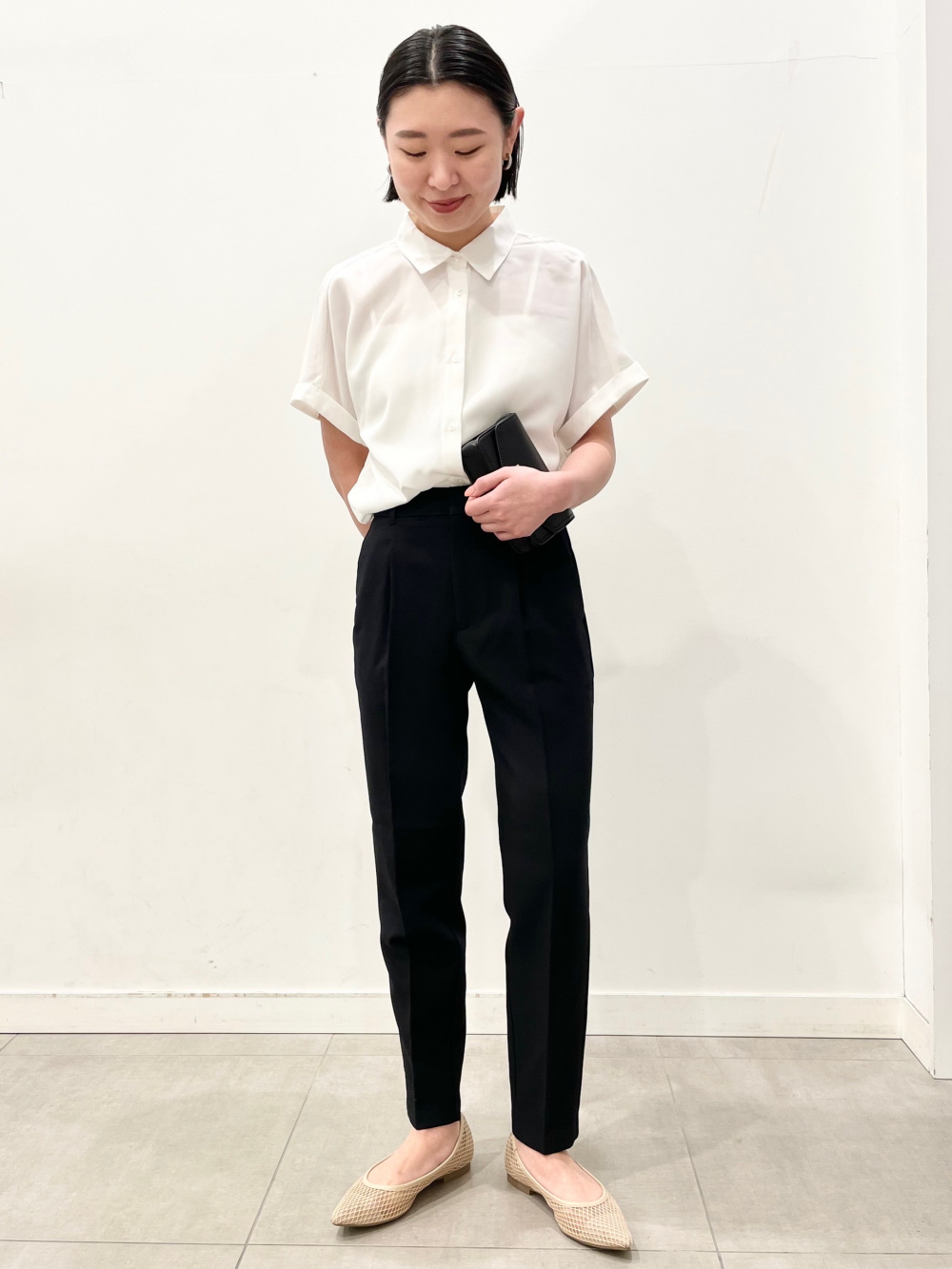 ジレ、ブラウスセットアップ Mezzo - . 『ITEM』 ジレのセットアップコーデはボウタイシャツ