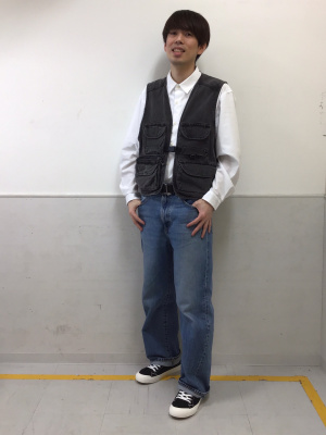 GU公式 | デニム3DポケットユーティリティベストNT+E