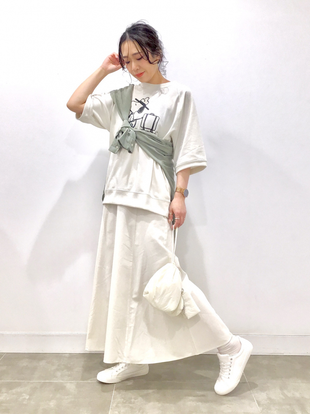 オープンネックカラーシアーロングドレス