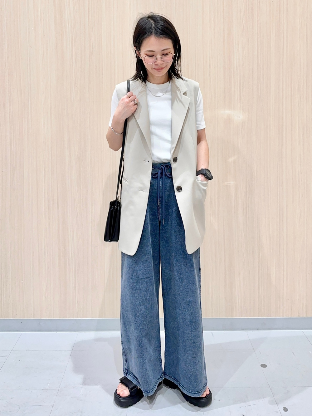 オーダーコーデ　レディース服 オーバーサイズテーラードジャケット+E、チルデンセーター