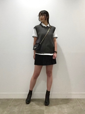 プラシオライトハート♡♡No.1989 GU公式 | ローウエストカーゴミニスカート