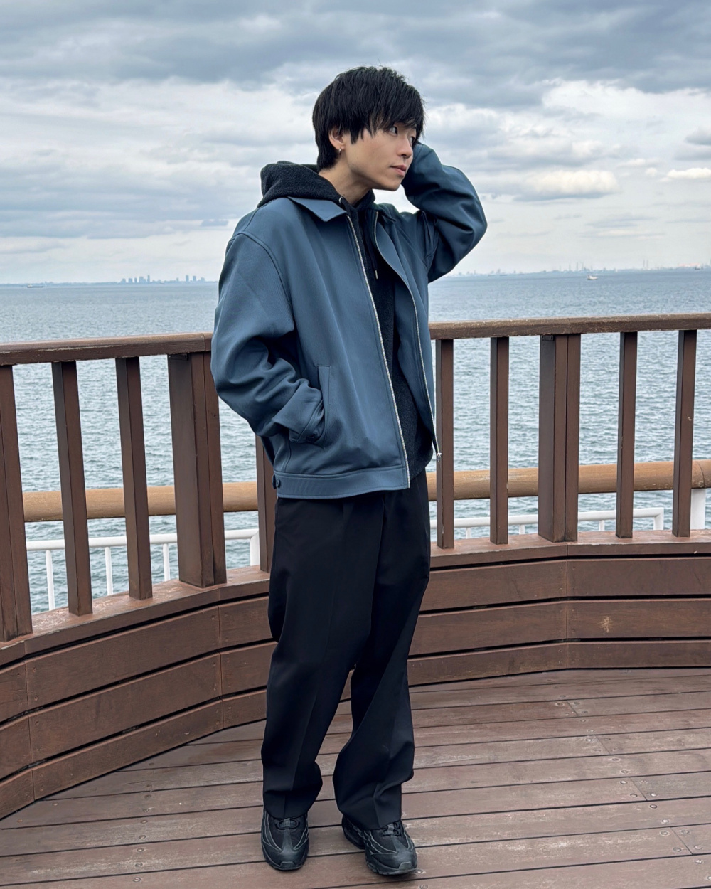 ジップアップブルゾンSW(セットアップ可能)、スーパーバギースラックス