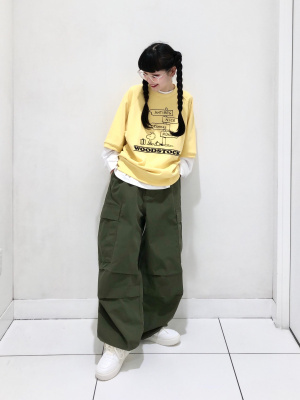 GU公式 | スウェT(5分袖) Peanuts 2