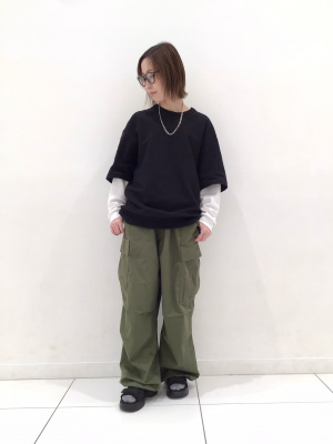 GUジーユーカーゴパンツ5枚 GU公式 | GIRLSセンターシームワイドカーゴパンツJR