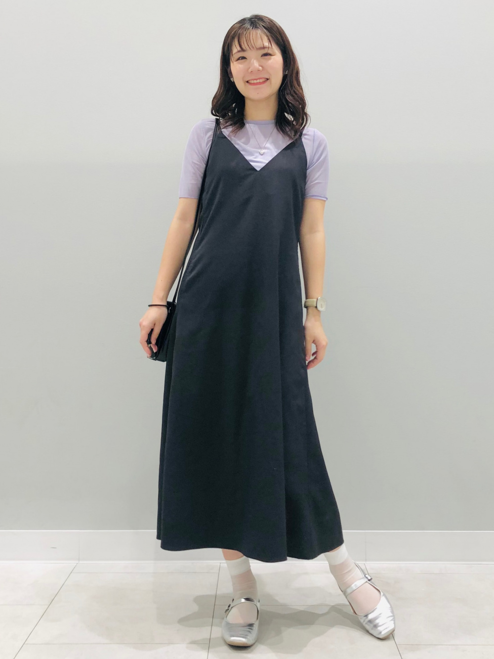 ニットクロップドタンクトップ+E、テックタックコクーンパンツ