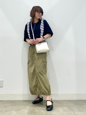 GU公式 | UVカットクロップドカーディガン(長袖)(ボーダー)