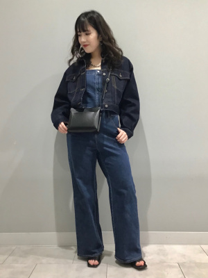 新品タグ付き【LA PEAU DE GEM】2タックベアサロペット LA PEAU DE GEM（ラポドゥジェム）の「【LA PEAU DE GEM】2