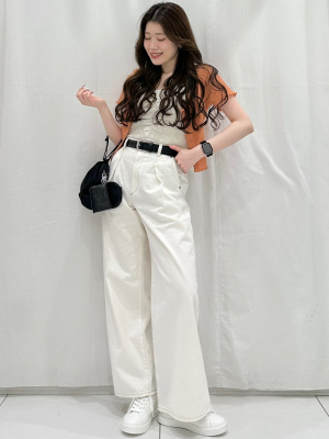 GU公式 | ライトデニムワイドパンツ(丈標準69.0～73.0cm)