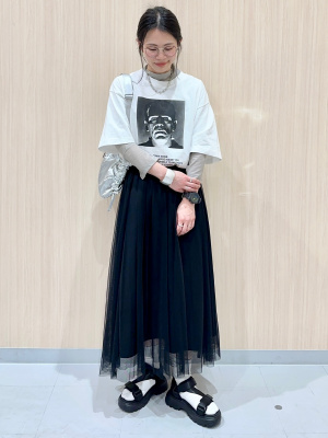 極美品CYNICALブラックカーゴチュールロングスカートL cjfj169937-01.jpg