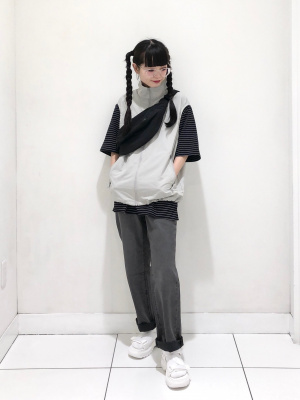 GU公式 | ナイロンジップアップベスト(セットアップ可能)