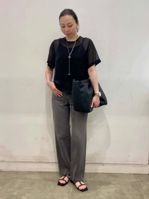 GU公式 | レザータッチラウンドショルダーバッグ