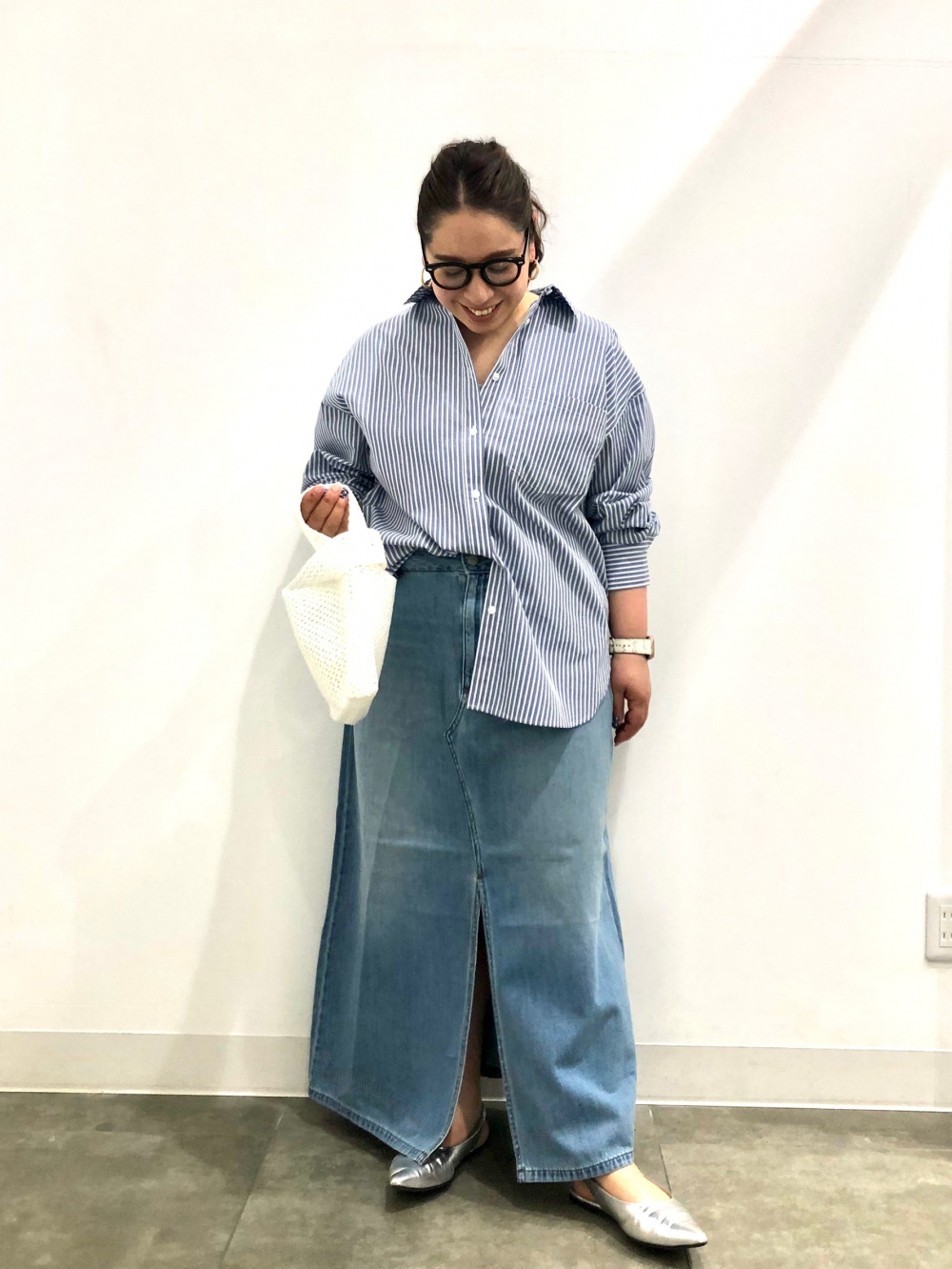 2ピースニットキャミソールワンピース、シアーハイネックT(長袖