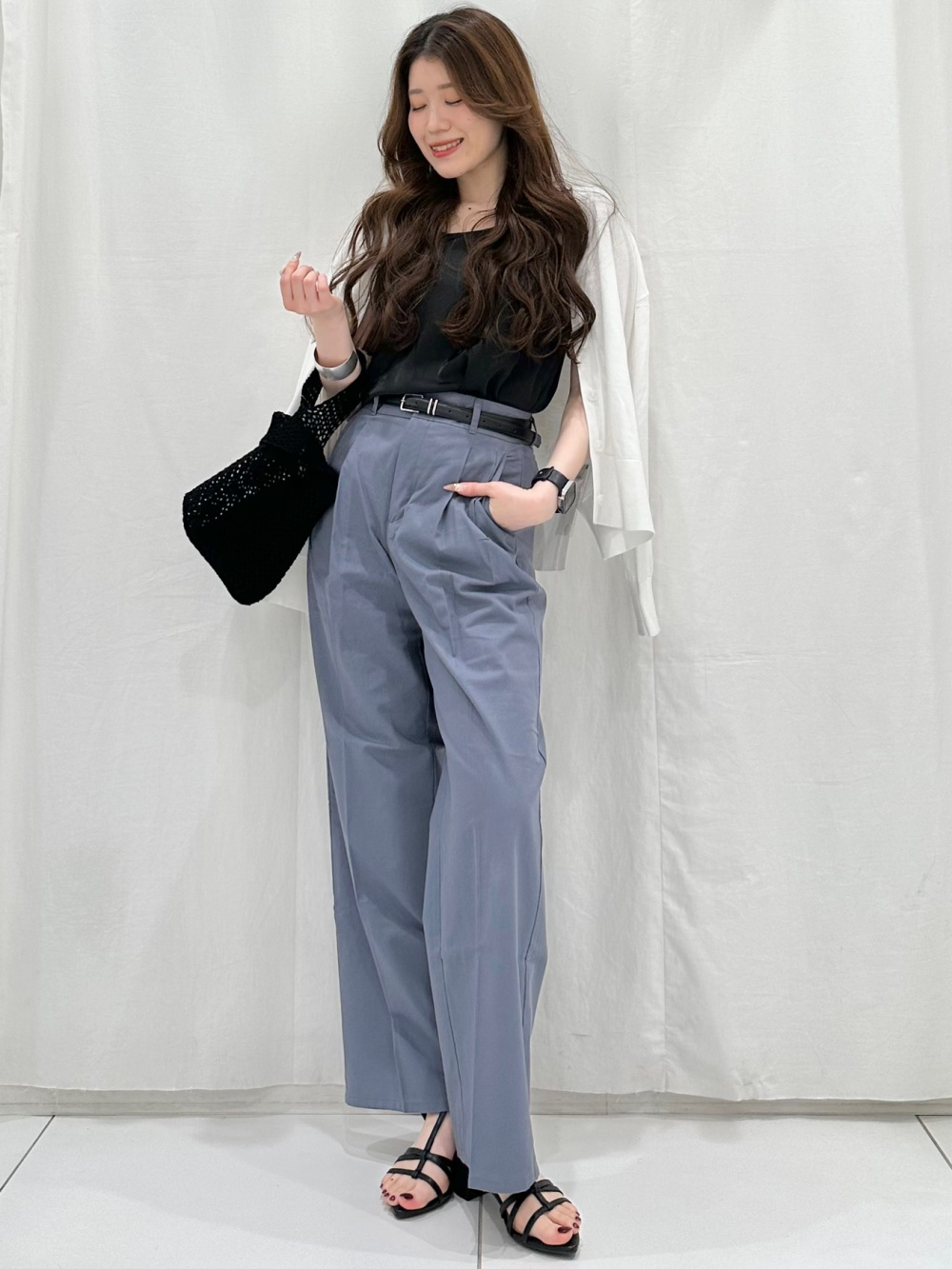 UVカットボクシーカーディガン(長袖)、2ピースシアーTブラウス(半袖