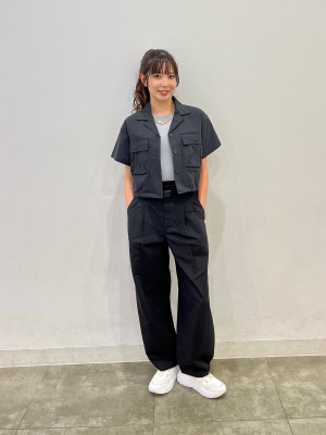 美品 LAITERIE レイトリー タックコクーンパンツ 黒 FREE ノンマーセライズドコットン ツータックイージーパンツ