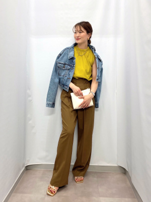 GU公式 | ベルテッドストレートパンツZ+E