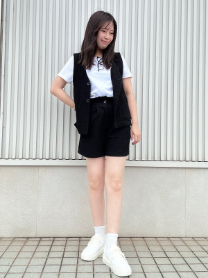 REeee様 GU公式 | GIRLSウエストギャザータックショートパンツJR