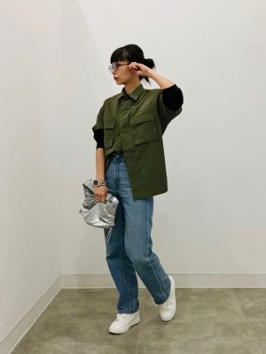 GU公式 | ハイライズストレートジーンズ+EC(丈長め80cm)
