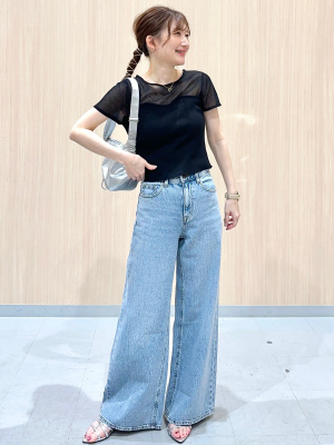 GU公式 | ビスチェコンビネーションセーター(半袖)+E