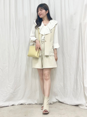 GU公式 | GIRLSウエストギャザータックショートパンツJR