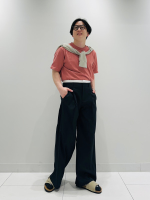 パンツ gu GU公式 | タックストレートパンツZ+X(セットアップ可能)