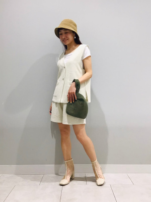 REeee様 GU公式 | GIRLSウエストギャザータックショートパンツJR