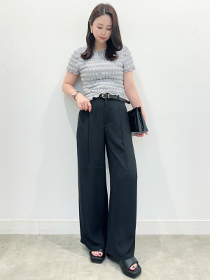 短ゴリ GU公式 | ドレープワイドパンツZ(セットアップ可能)