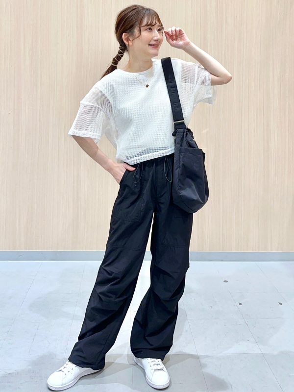 GIRLSメッシュレイヤードセットT(ノースリーブ)JR、テックパラシュート