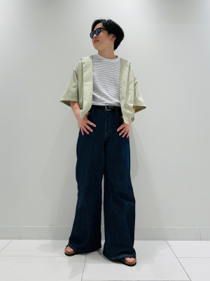 【関税込み】☆GUCCI☆ ミッドライズ ワイドジーンズ GU公式 | ミドルライズワイドジーンズ(丈標準72.0～76.0cm)