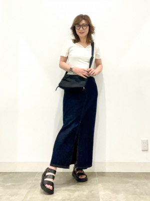 お洗濯のみ美品！GU キャミソールレイヤードTシャツ M ブルー お洗濯のみ美品！GU キャミソールレイヤードTシャツ M ブルー