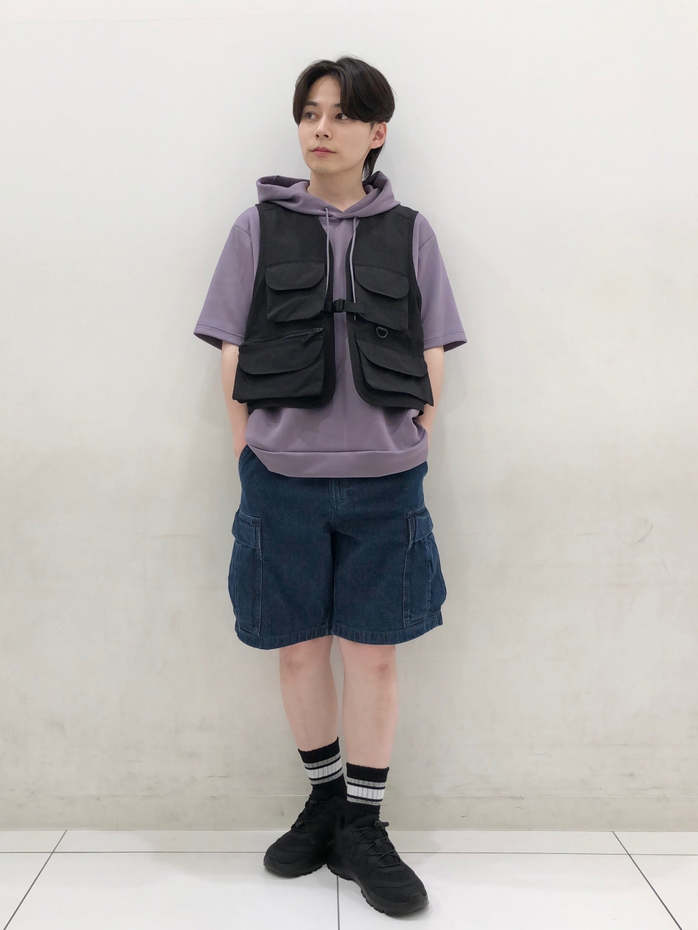 GU UNDERCOVER 2WAYオーバーサイズモッズコート ブラック S 新品】即完売品 GU×UNDERCOVER 2WAYオーバーサイズモッズコート