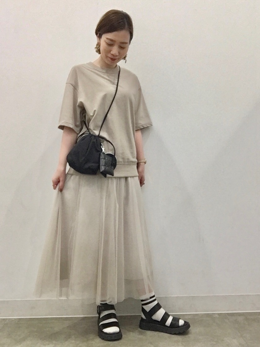 ブラフィールクロップドワッフルスクエアネックタンクトップ