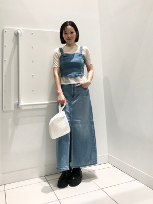 GU公式 | デニムビスチェ